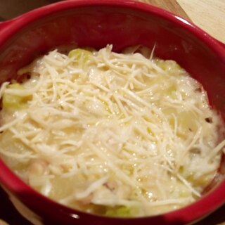 幼児食　鶏肉とポテトのグラタン